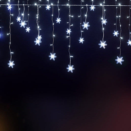 Jingle Jollys Occasions > Christmas > Outdoor Decorations & Lights Jingle Jollys Christmas Lights 80 LED 3M Icicle Light Snow Decorations