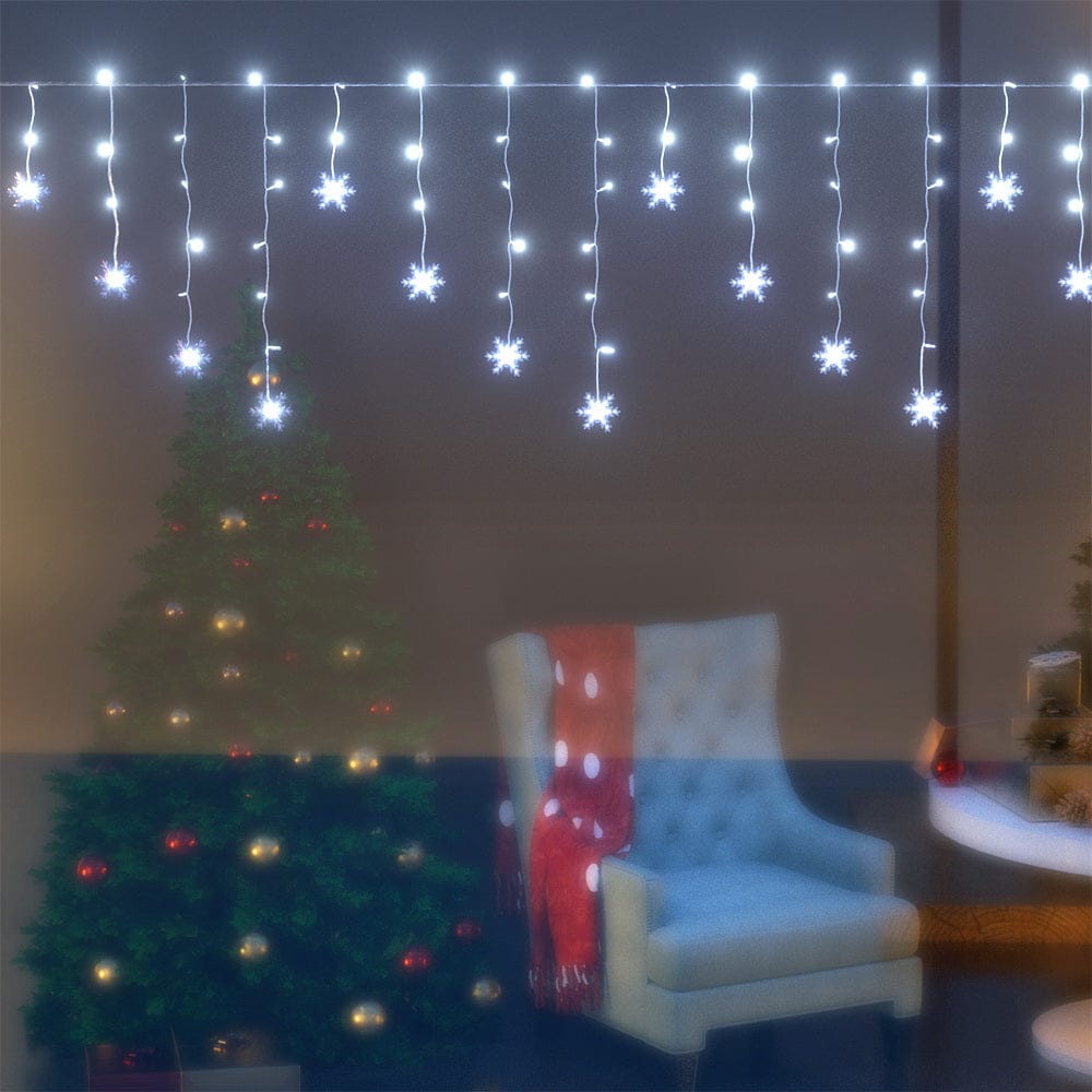 Jingle Jollys Occasions > Christmas > Outdoor Decorations & Lights Jingle Jollys Christmas Lights 80 LED 3M Icicle Light Snow Decorations