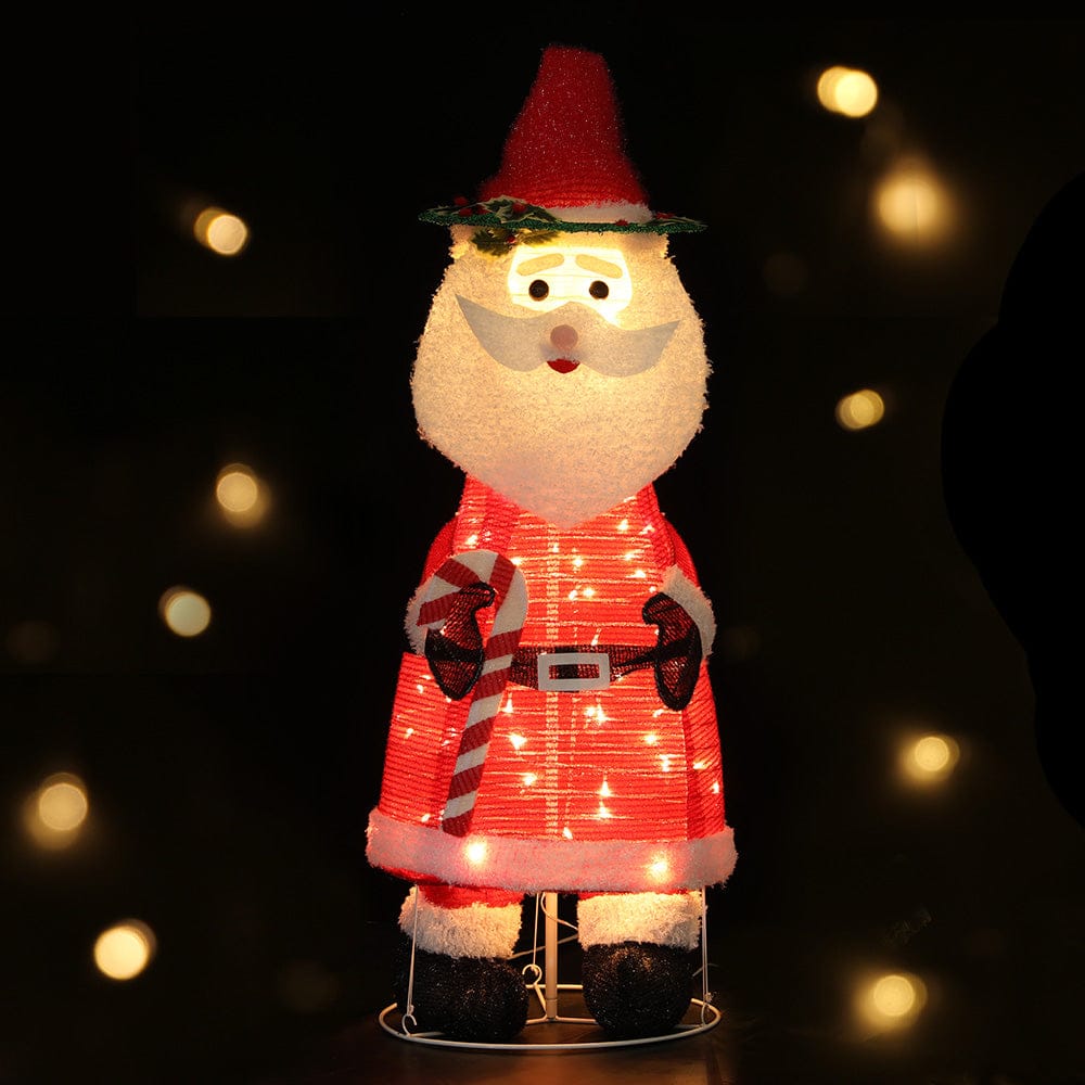 Jingle Jollys Occasions > Christmas > Outdoor Decorations & Lights Jingle Jollys Christmas Lights 96 LED 120cm Fairy Light Santa Decorations