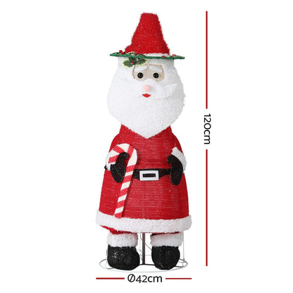 Jingle Jollys Occasions > Christmas > Outdoor Decorations & Lights Jingle Jollys Christmas Lights 96 LED 120cm Fairy Light Santa Decorations