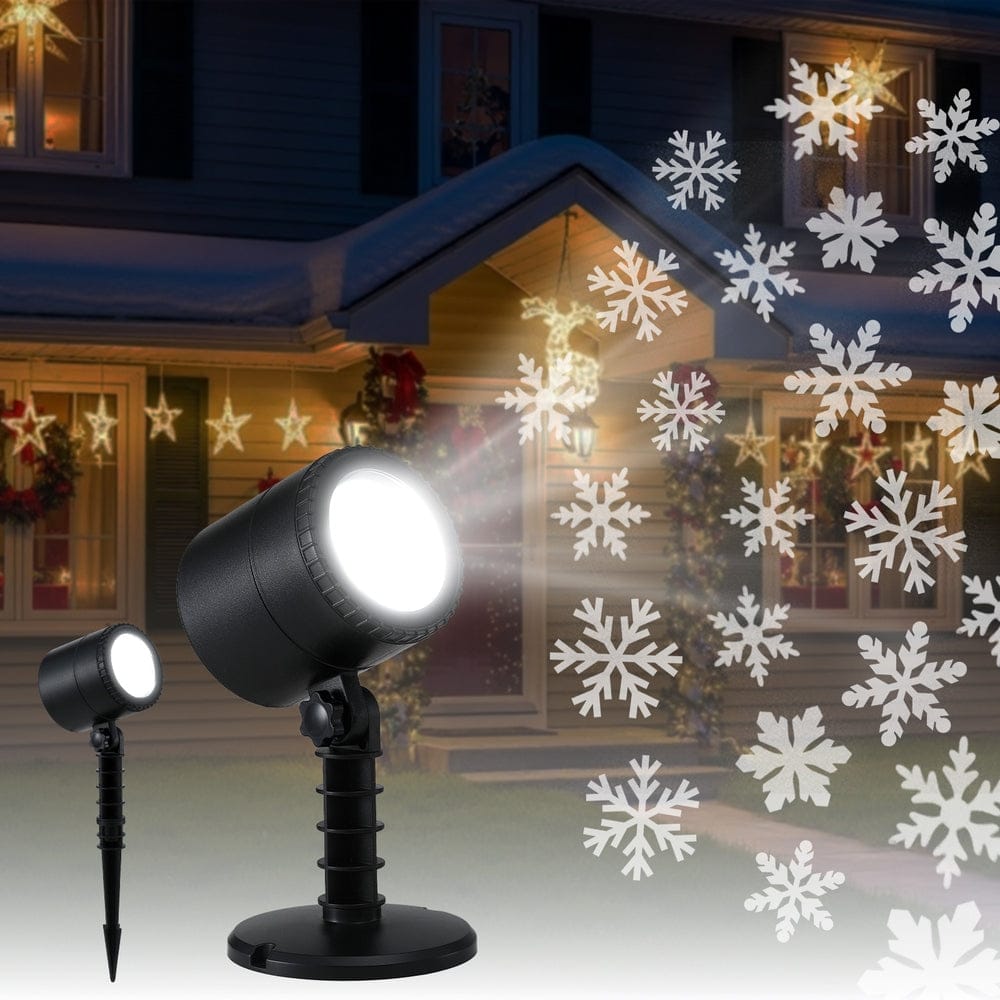 Jingle Jollys Occasions > Christmas > Outdoor Decorations & Lights Jingle Jollys Christmas Lights Laser Light Snowflake Projector Indoor Outdoor