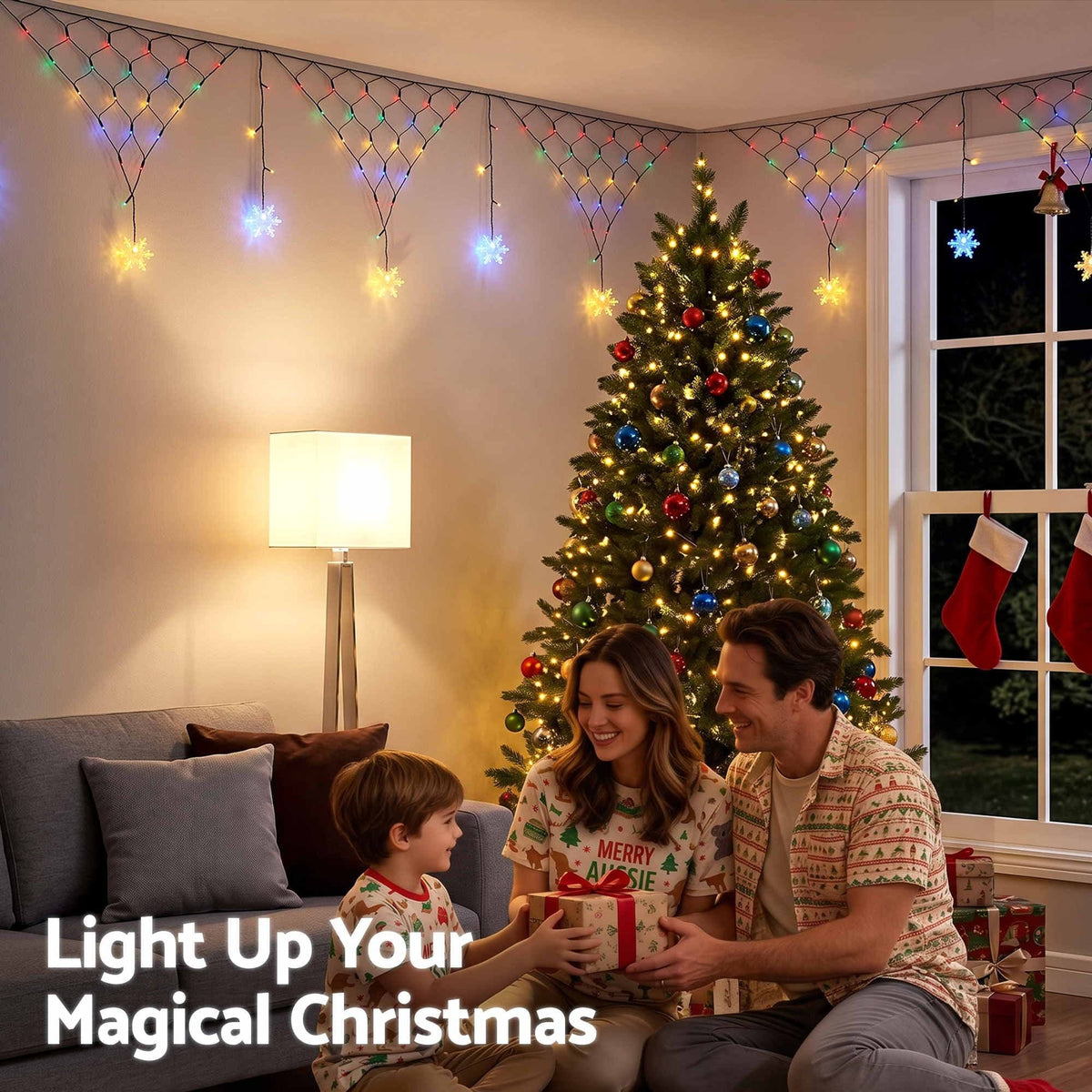 Jingle Jollys Occasions > Christmas > Outdoor Decorations & Lights Jingle Jollys Christmas Lights Solar Fairy Lights Christmas Decorations Multicolour 4m