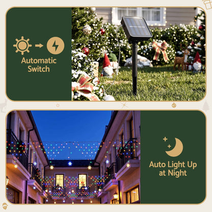 Jingle Jollys Occasions > Christmas > Outdoor Decorations & Lights Jingle Jollys Christmas Lights Solar Fairy Lights Christmas Decorations Multicolour 4m