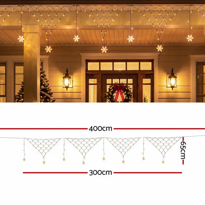 Jingle Jollys Occasions > Christmas > Outdoor Decorations & Lights Jingle Jollys Christmas Lights Solar Fairy Lights Warm White Christmas Decorations 4m