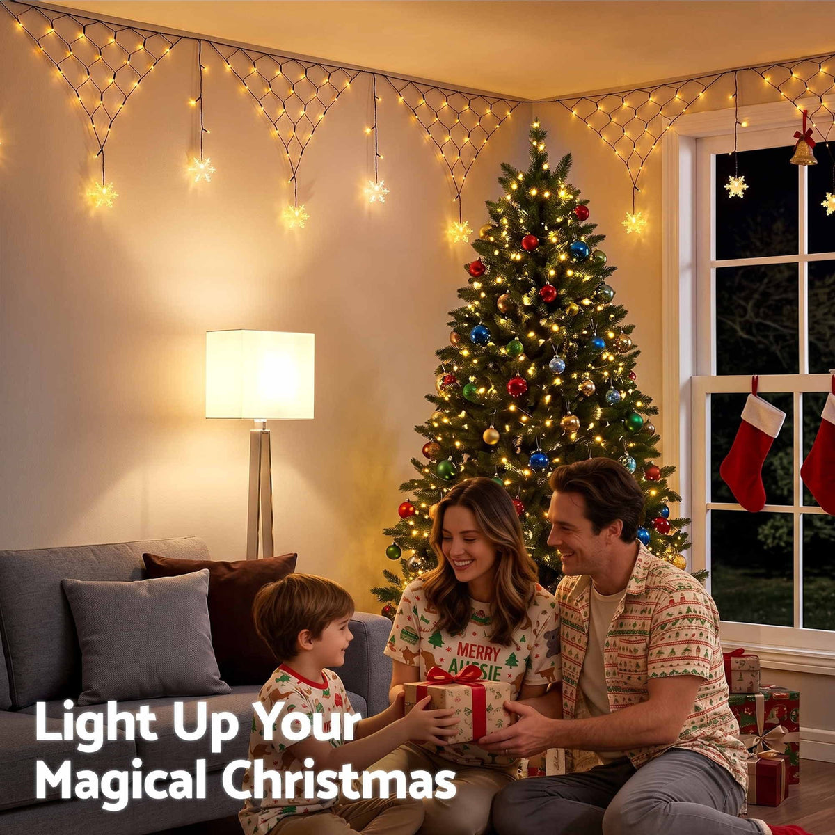 Jingle Jollys Occasions > Christmas > Outdoor Decorations & Lights Jingle Jollys Christmas Lights Solar Fairy Lights Warm White Christmas Decorations 4m