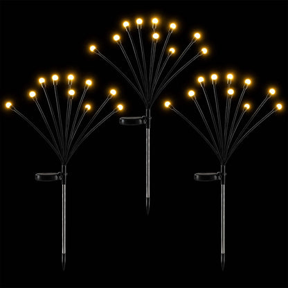 Jingle Jollys Occasions > Christmas > Outdoor Decorations & Lights Jingle Jollys Christmas Lights Solar Firefly Lights Garden Decoration Path Lights Warm White 3 Pack