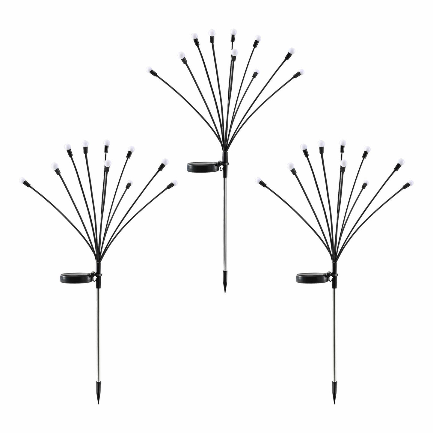 Jingle Jollys Occasions > Christmas > Outdoor Decorations & Lights Jingle Jollys Christmas Lights Solar Firefly Lights Garden Decoration Path Lights Warm White 3 Pack