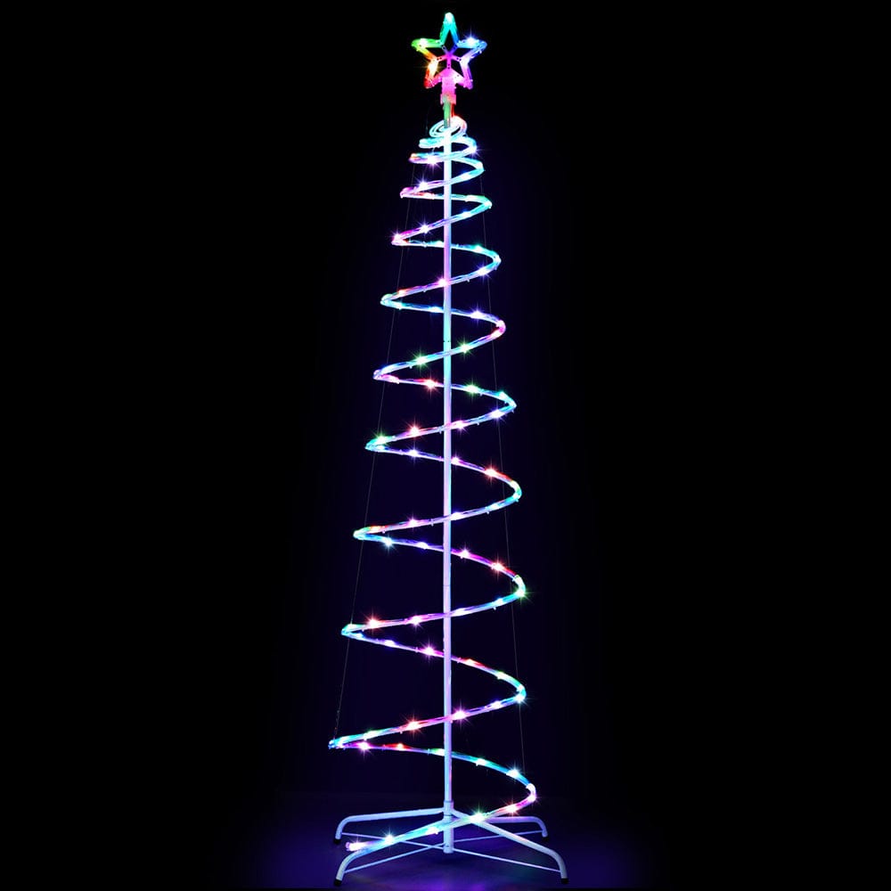 Jingle Jollys Occasions > Christmas > Outdoor Decorations & Lights Jingle Jollys Christmas Tree 1.8m 100 RGB LED Rope Lights Xmas Trees Decoration