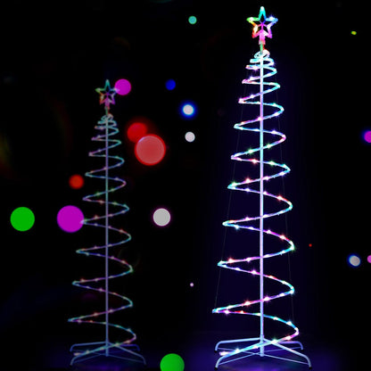 Jingle Jollys Occasions > Christmas > Outdoor Decorations & Lights Jingle Jollys Christmas Tree 1.8m 100 RGB LED Rope Lights Xmas Trees Decoration