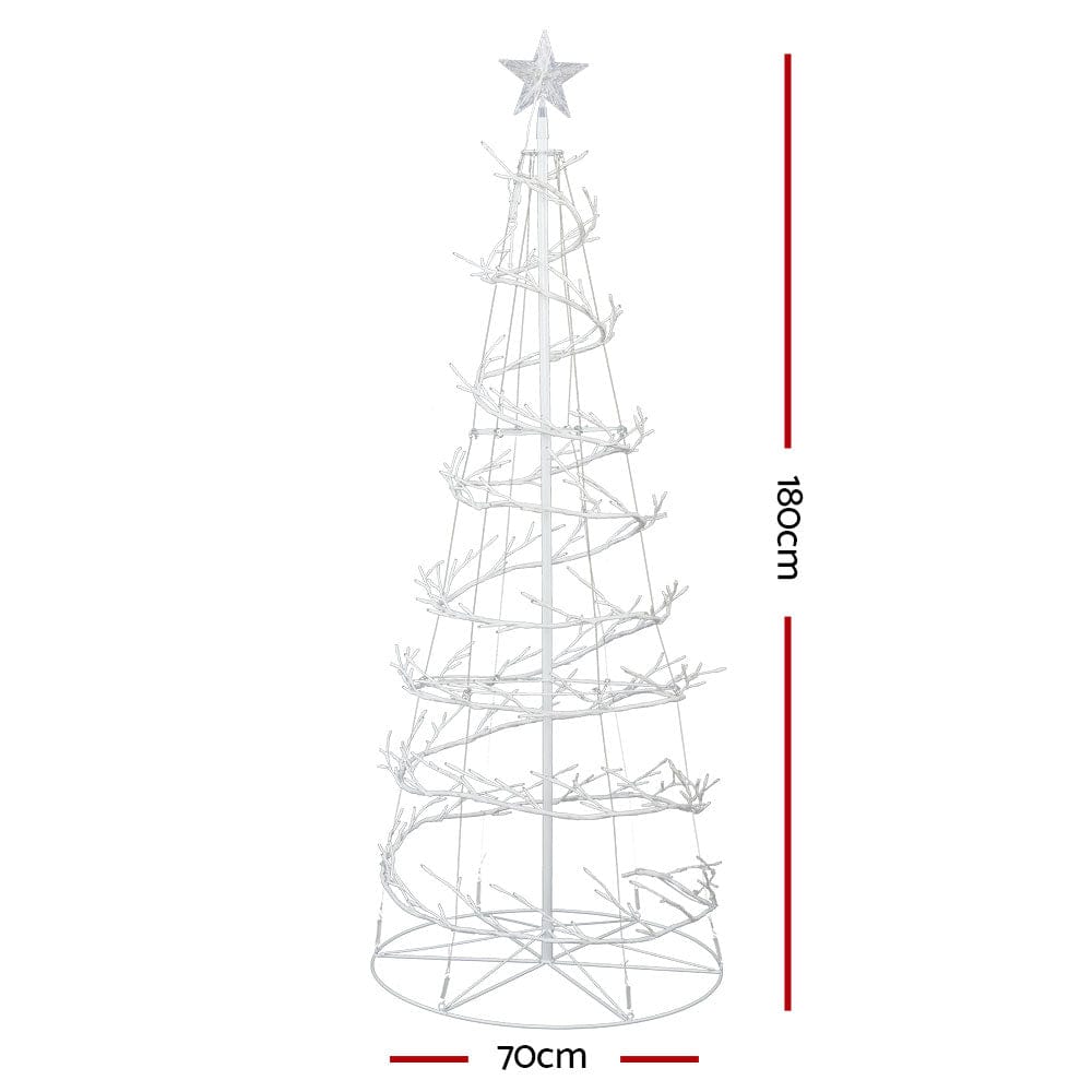 Jingle Jollys Occasions > Christmas > Outdoor Decorations & Lights Jingle Jollys Christmas Tree 1.8M 6FT LED Xmas Decoration Cold White Lights
