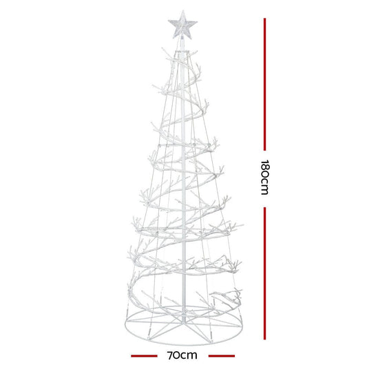 Jingle Jollys Occasions > Christmas > Outdoor Decorations & Lights Jingle Jollys Christmas Tree 1.8M 6FT LED Xmas Decoration Cold White Lights