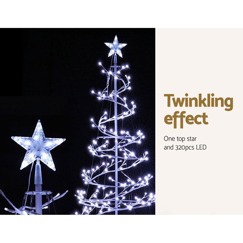 Jingle Jollys Occasions > Christmas > Outdoor Decorations & Lights Jingle Jollys Christmas Tree 1.8M 6FT LED Xmas Decoration Cold White Lights