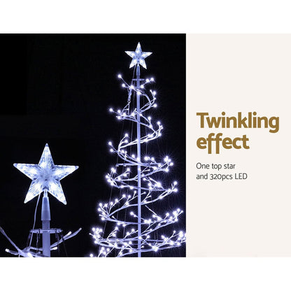 Jingle Jollys Occasions > Christmas > Outdoor Decorations & Lights Jingle Jollys Christmas Tree 1.8M 6FT LED Xmas Decoration Cold White Lights