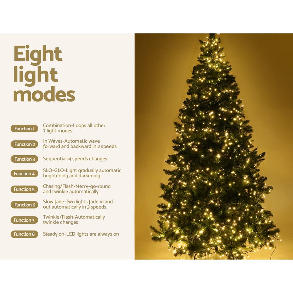 Jingle Jollys Occasions > Christmas > Outdoor Decorations & Lights Jingle Jollys Christmas Tree 1.8m Xmas Tree Decorations 874 LED 8 Light Mode