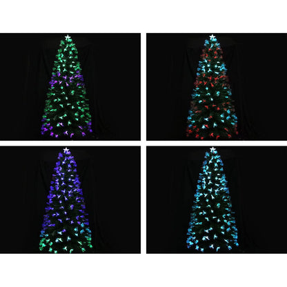Jingle Jollys Occasions > Christmas > Outdoor Decorations & Lights Jingle Jollys Christmas Tree 2.1M 7FT LED Xmas Multi Colour Lights Optic Fibre
