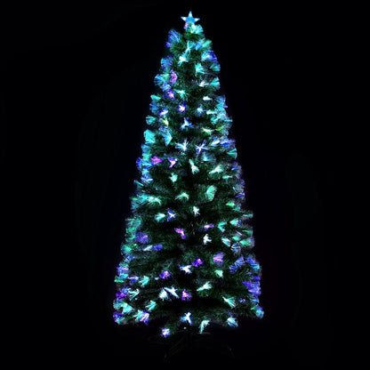 Jingle Jollys Occasions > Christmas > Outdoor Decorations & Lights Jingle Jollys Christmas Tree 2.1M 7FT LED Xmas Multi Colour Lights Optic Fibre
