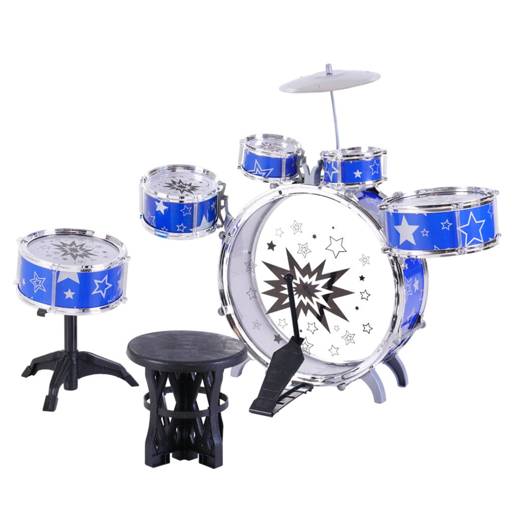 Keezi Audio & Video > Musical Instrument & Accessories > Drums Keezi 11 Piece Kids Drum Set