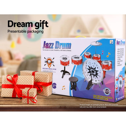 Keezi Audio & Video > Musical Instrument & Accessories > Drums Keezi 11 Piece Kids Drum Set