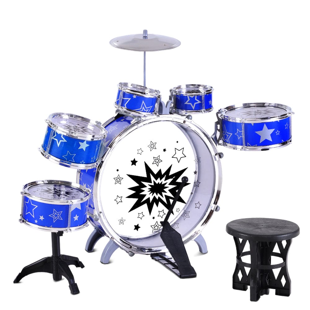 Keezi Audio & Video > Musical Instrument & Accessories > Drums Keezi 11 Piece Kids Drum Set
