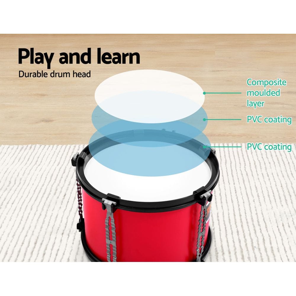 Keezi Audio & Video > Musical Instrument & Accessories > Drums Keezi Kids 7 Drum Set Junior Drums Kit Musical Play Toys Childrens Mini Big Band