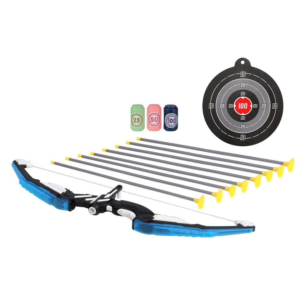 Keezi Baby & Kids > Baby & Kid's Toys > Outdoor Play Equipment Keezi Kids Bow and Arrow Target Set Outdoor Sport Archery Toys Bottle LED Light