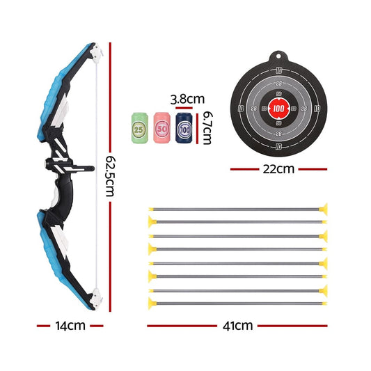 Keezi Baby & Kids > Baby & Kid's Toys > Outdoor Play Equipment Keezi Kids Bow and Arrow Target Set Outdoor Sport Archery Toys Bottle LED Light