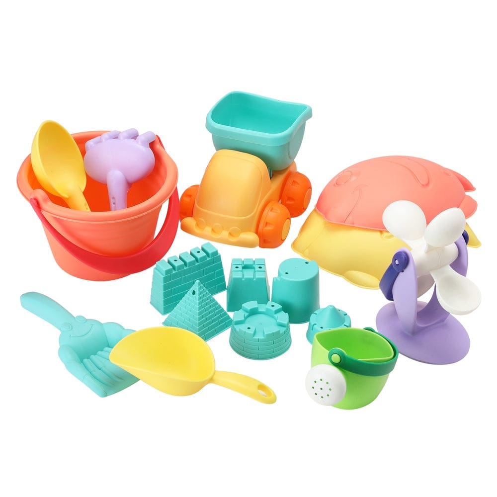 Keezi Baby & Kids > Baby & Kid's Toys > Outdoor Play Equipment Keezi Kids Water Table Tool Kit Sand Truck Windmill Bucket Shovel Sandpit Toys
