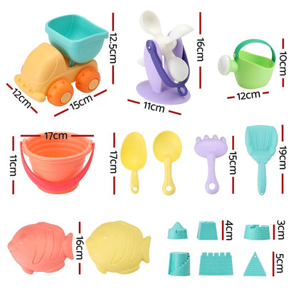Keezi Baby & Kids > Baby & Kid's Toys > Outdoor Play Equipment Keezi Kids Water Table Tool Kit Sand Truck Windmill Bucket Shovel Sandpit Toys