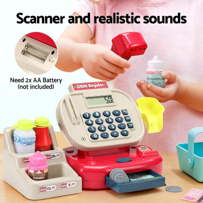 Keezi Baby & Kids > Baby & Kid's Toys > Pretend Play Keezi Kids Cash Register Calculator Pretend Play Shops Money Checkout Toys Set