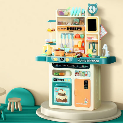Keezi Baby & Kids > Baby & Kid's Toys > Pretend Play Keezi Kids Kitchen Pretend Play Set Cooking Sound Steam Light Function