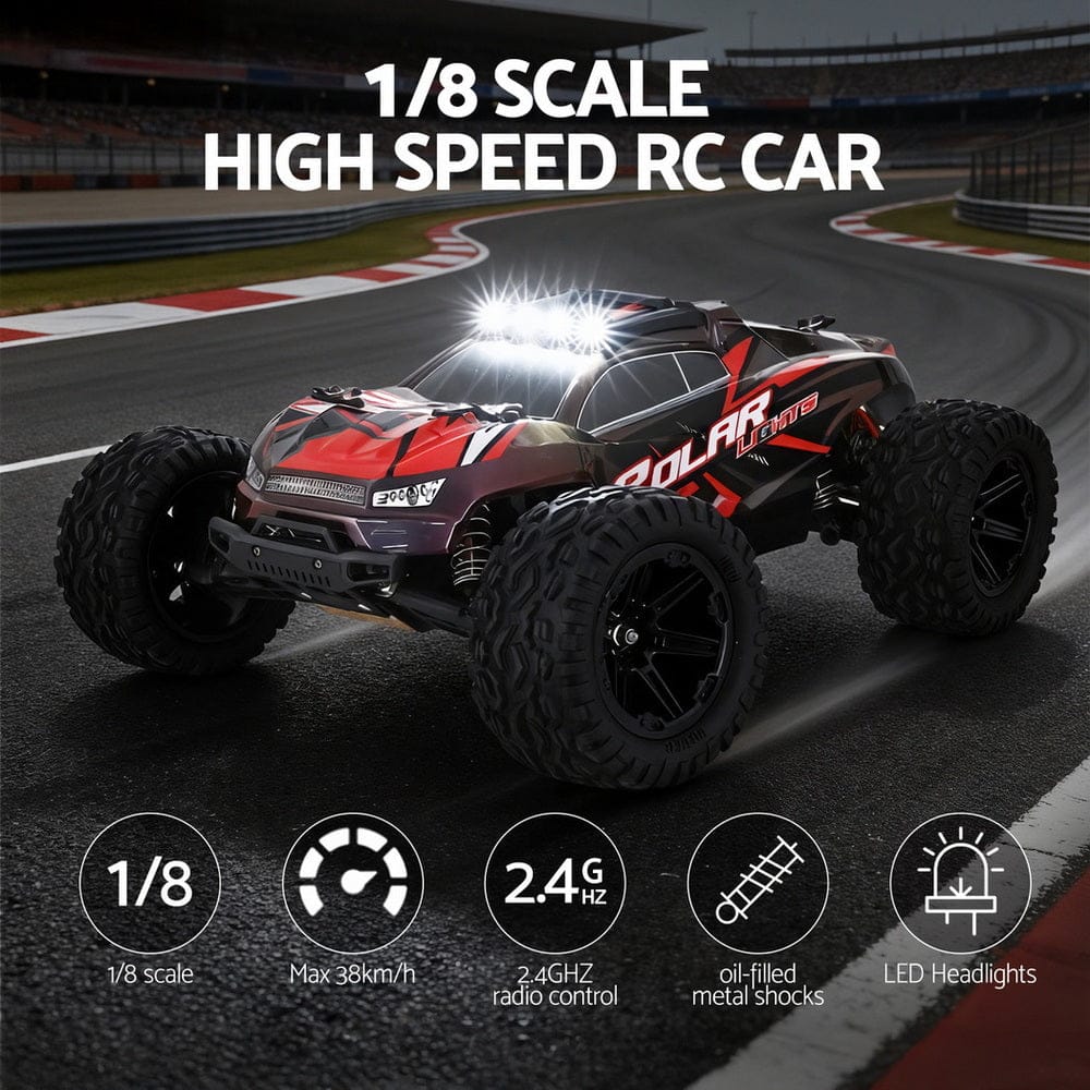 Keezi Baby & Kids > Baby & Kid's Toys > Pretend Play Keezi Kids Remote Control Car Off-Road Truck with Lights Electric Vehicle Toys