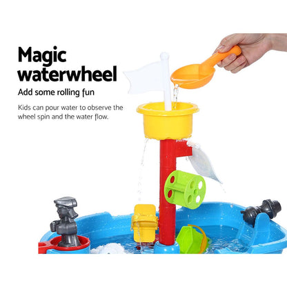 Keezi Baby & Kids > Baby & Kid's Toys > Pretend Play Keezi Kids Sandpit Pretend Play Set Outdoor Toys Water Table Activity Play Set