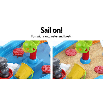 Keezi Baby & Kids > Baby & Kid's Toys > Pretend Play Keezi Kids Sandpit Pretend Play Set Outdoor Toys Water Table Activity Play Set