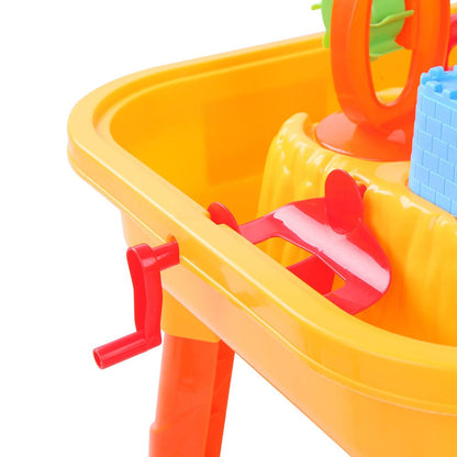 Keezi Baby & Kids > Baby & Kid's Toys > Pretend Play Keezi Kids Sandpit Pretend Play Set Sand Water Table Chair Outdoor Beach Toy