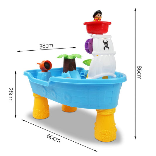 Keezi Baby & Kids > Baby & Kid's Toys > Pretend Play Keezi Kids Sandpit Pretend Play Set Sand Water Table Outdoor Beach Toy Children