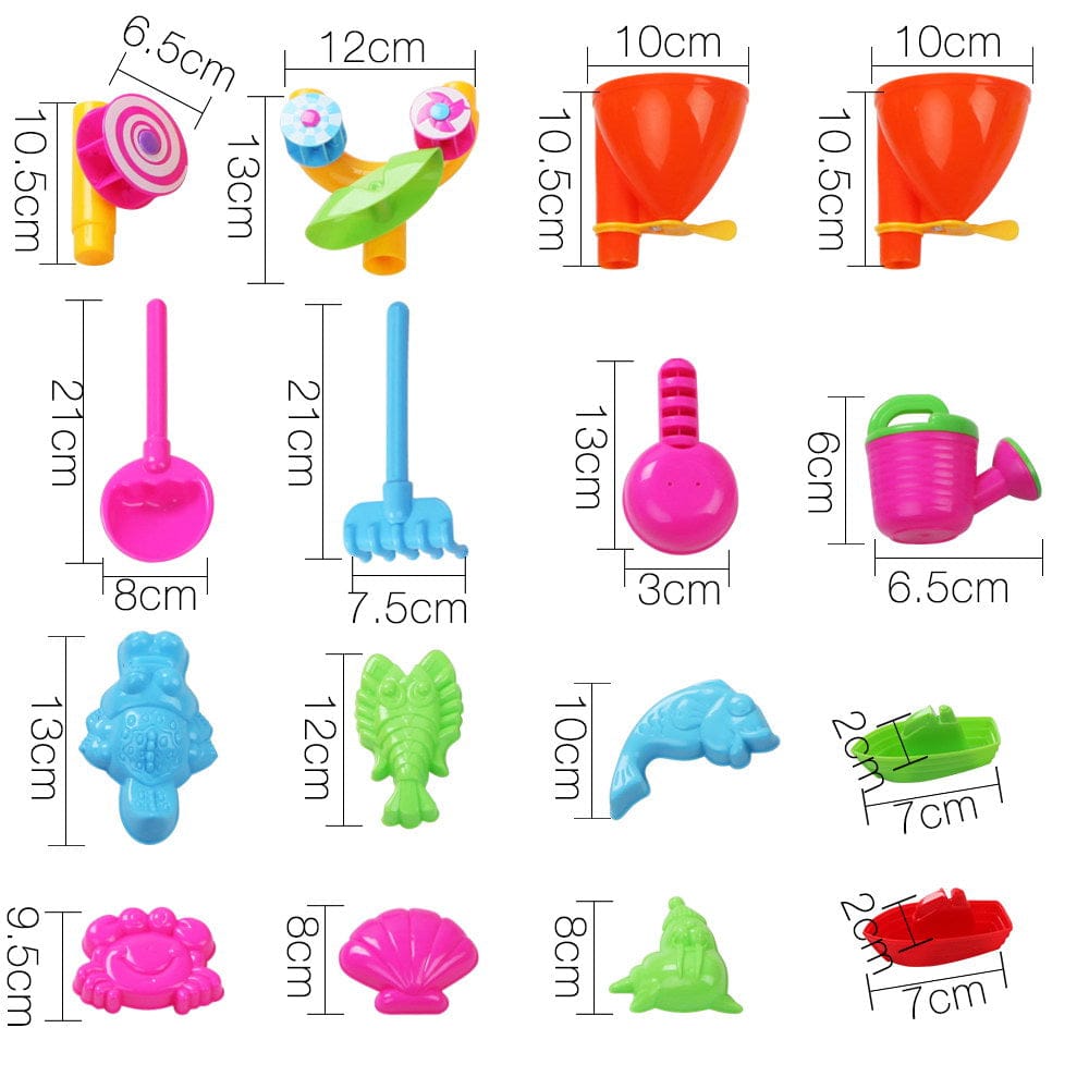 Keezi Baby & Kids > Baby & Kid's Toys > Pretend Play Keezi Kids Sandpit Pretend Play Sets Beach Toys Outdoor Sand Water Table Set