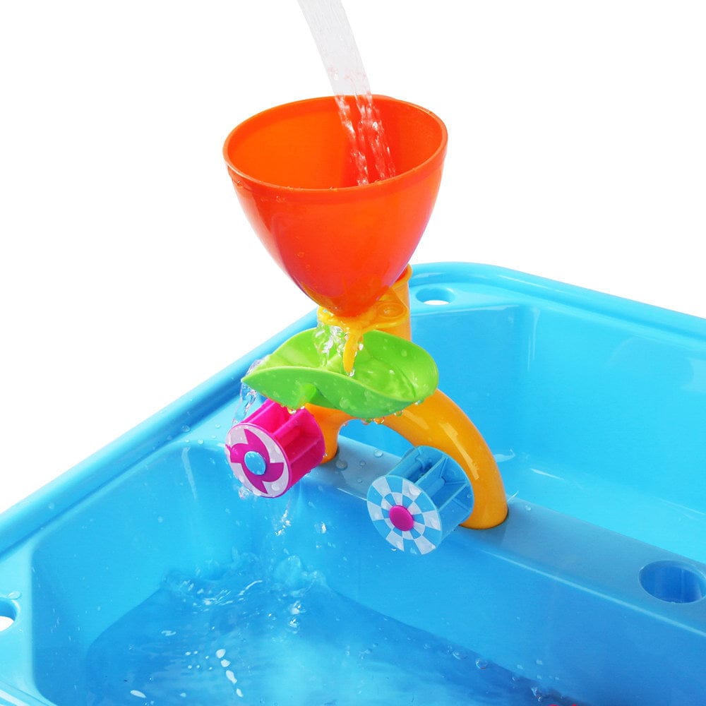 Keezi Baby & Kids > Baby & Kid's Toys > Pretend Play Keezi Kids Sandpit Pretend Play Sets Beach Toys Outdoor Sand Water Table Set