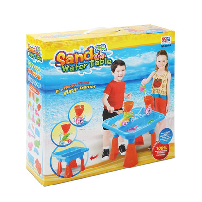 Keezi Baby & Kids > Baby & Kid's Toys > Pretend Play Keezi Kids Sandpit Pretend Play Sets Beach Toys Outdoor Sand Water Table Set