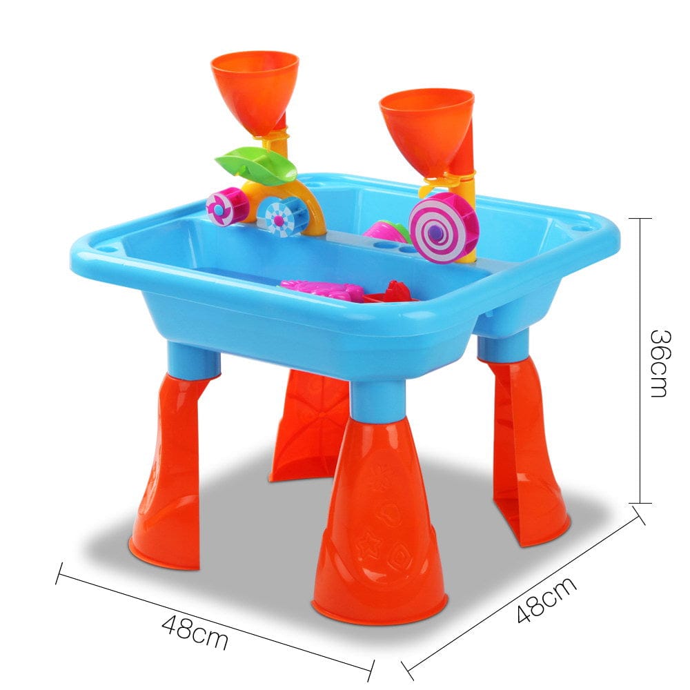 Keezi Baby & Kids > Baby & Kid's Toys > Pretend Play Keezi Kids Sandpit Pretend Play Sets Beach Toys Outdoor Sand Water Table Set