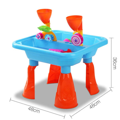 Keezi Baby & Kids > Baby & Kid's Toys > Pretend Play Keezi Kids Sandpit Pretend Play Sets Beach Toys Outdoor Sand Water Table Set