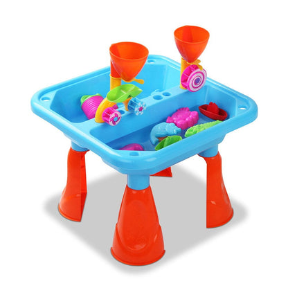 Keezi Baby & Kids > Baby & Kid's Toys > Pretend Play Keezi Kids Sandpit Pretend Play Sets Beach Toys Outdoor Sand Water Table Set