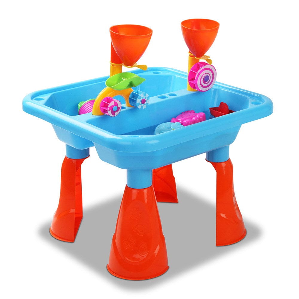 Keezi Baby & Kids > Baby & Kid's Toys > Pretend Play Keezi Kids Sandpit Pretend Play Sets Beach Toys Outdoor Sand Water Table Set