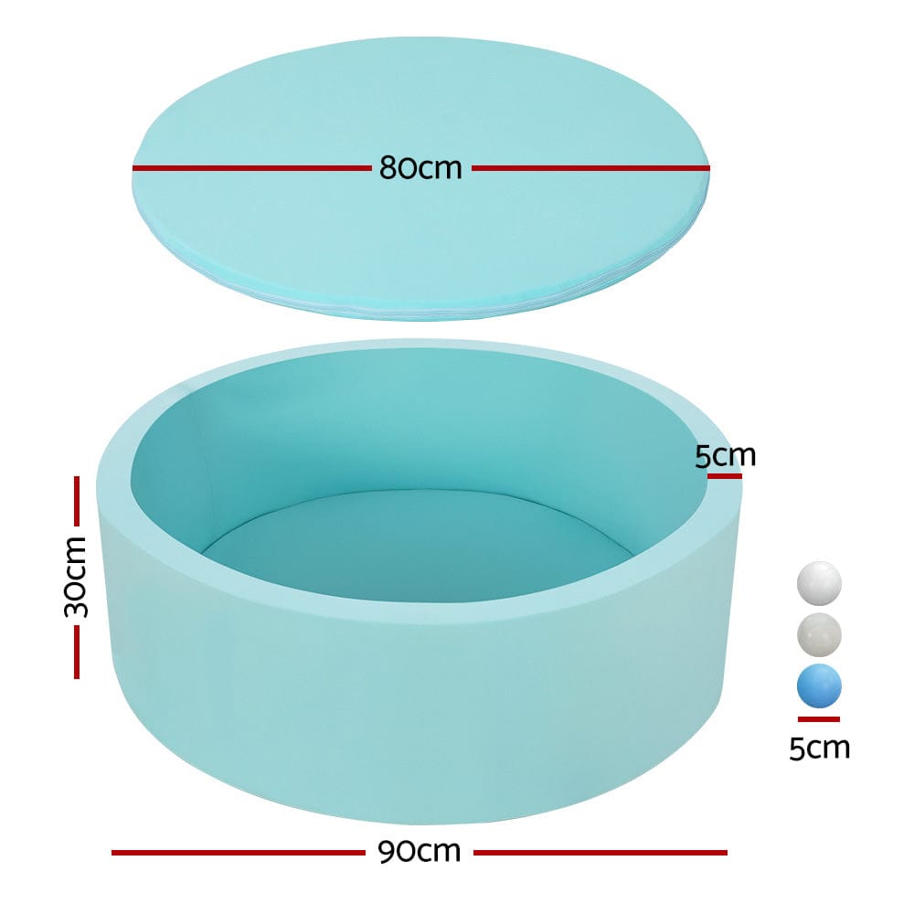 Keezi Baby & Kids > Gates & Playpens > Ball Pits & Play Pens Keezi Kids Ball Pit 90x30cm Ocean Foam Play Pool Barrier Toys Children Blue