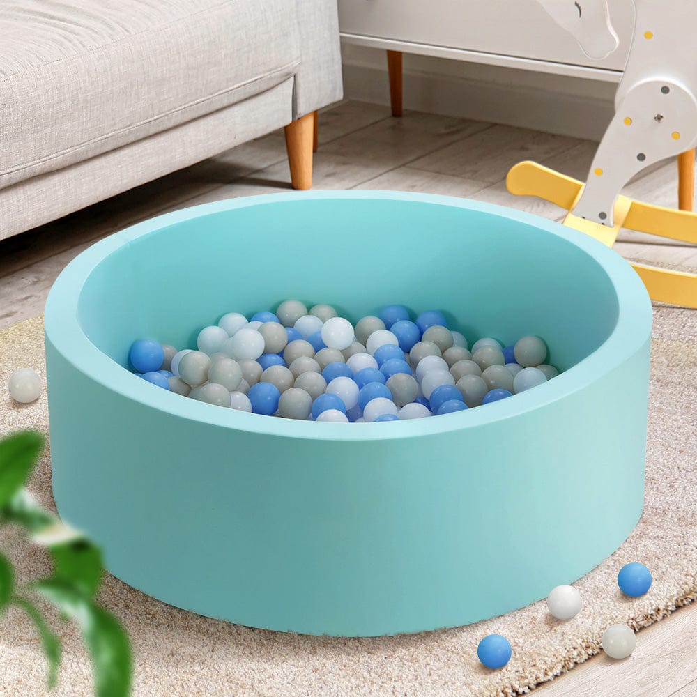 Keezi Baby & Kids > Gates & Playpens > Ball Pits & Play Pens Keezi Kids Ball Pit 90x30cm Ocean Foam Play Pool Barrier Toys Children Blue