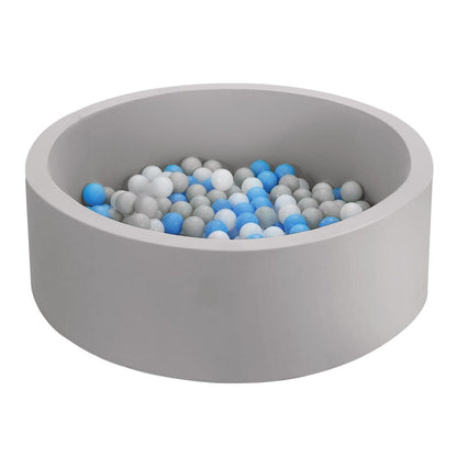 Keezi Baby & Kids > Gates & Playpens > Ball Pits & Play Pens Keezi Kids Ball Pit 90x30cm Ocean Foam Play Pool Barrier Toys Children Grey