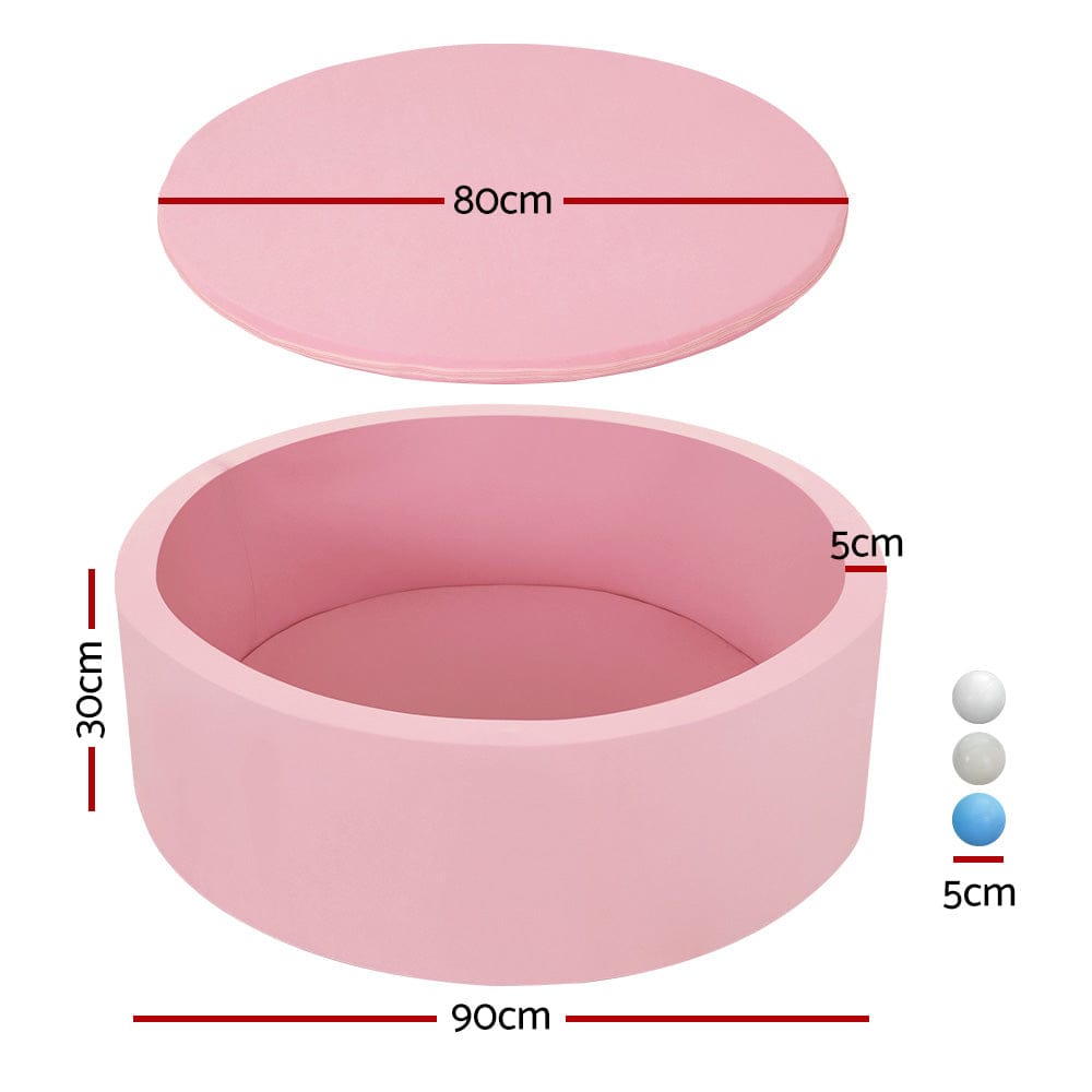 Keezi Baby & Kids > Gates & Playpens > Ball Pits & Play Pens Keezi Kids Ball Pit 90x30cm Ocean Foam Play Pool Barrier Toys Children Pink