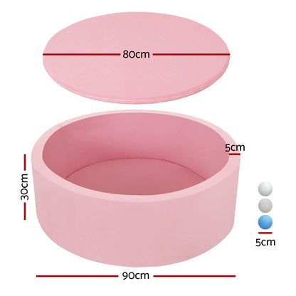 Keezi Baby & Kids > Gates & Playpens > Ball Pits & Play Pens Keezi Kids Ball Pit 90x30cm Ocean Foam Play Pool Barrier Toys Children Pink