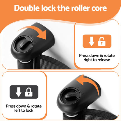 Keezi Baby & Kids > Gates & Playpens > Safety Gates & Safety Accessories Keezi Retractable Gate Baby Gate Pet Safety Fence Extends up to 140cm Black