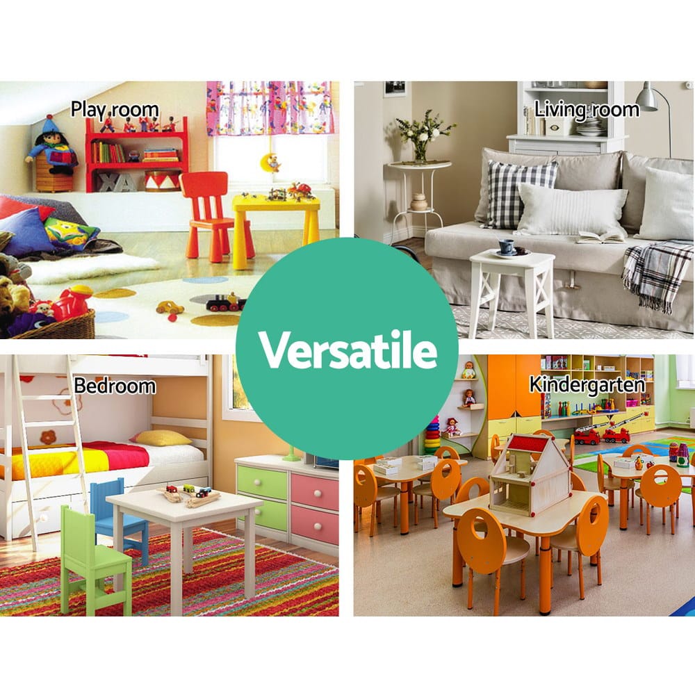 Keezi Baby & Kids > Kid's Furniture > Kid's Bookcases & Shelves Keezi 4 Tiers Kids Bookshelf Magazine Shelf Children Bookcase Rack Organiser