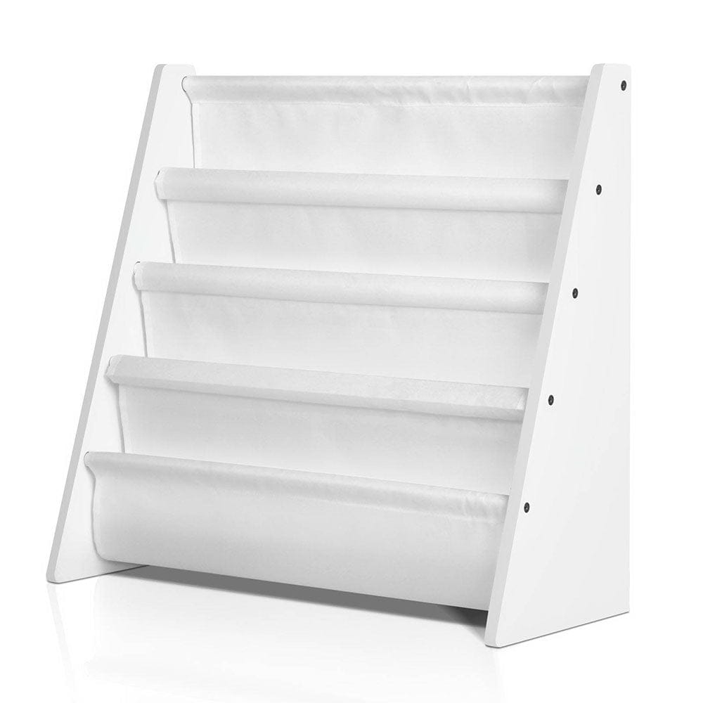Keezi Baby & Kids > Kid's Furniture > Kid's Bookcases & Shelves Keezi 4 Tiers Kids Bookshelf Magazine Shelf Children Bookcase Rack Organiser